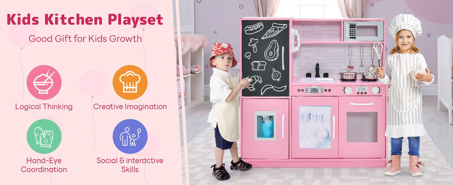 Toddler Pretend Kitchen Playset