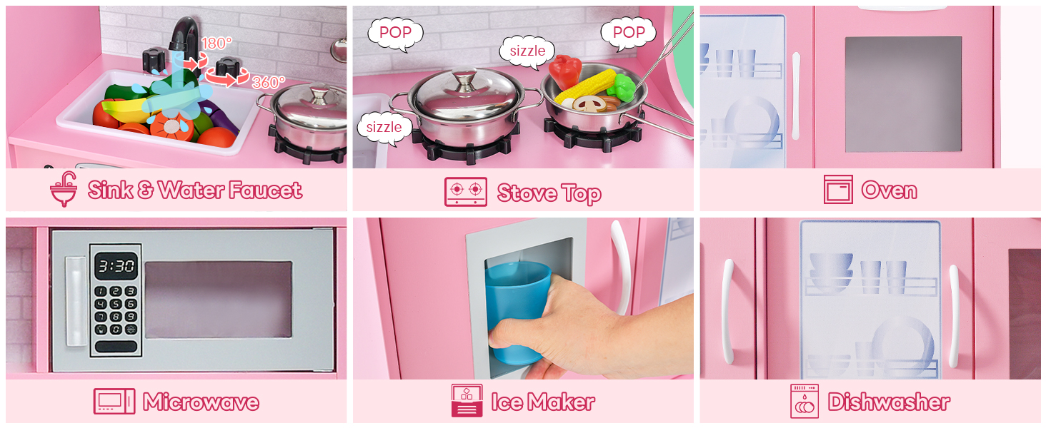 Toddler Pretend Kitchen Playset
