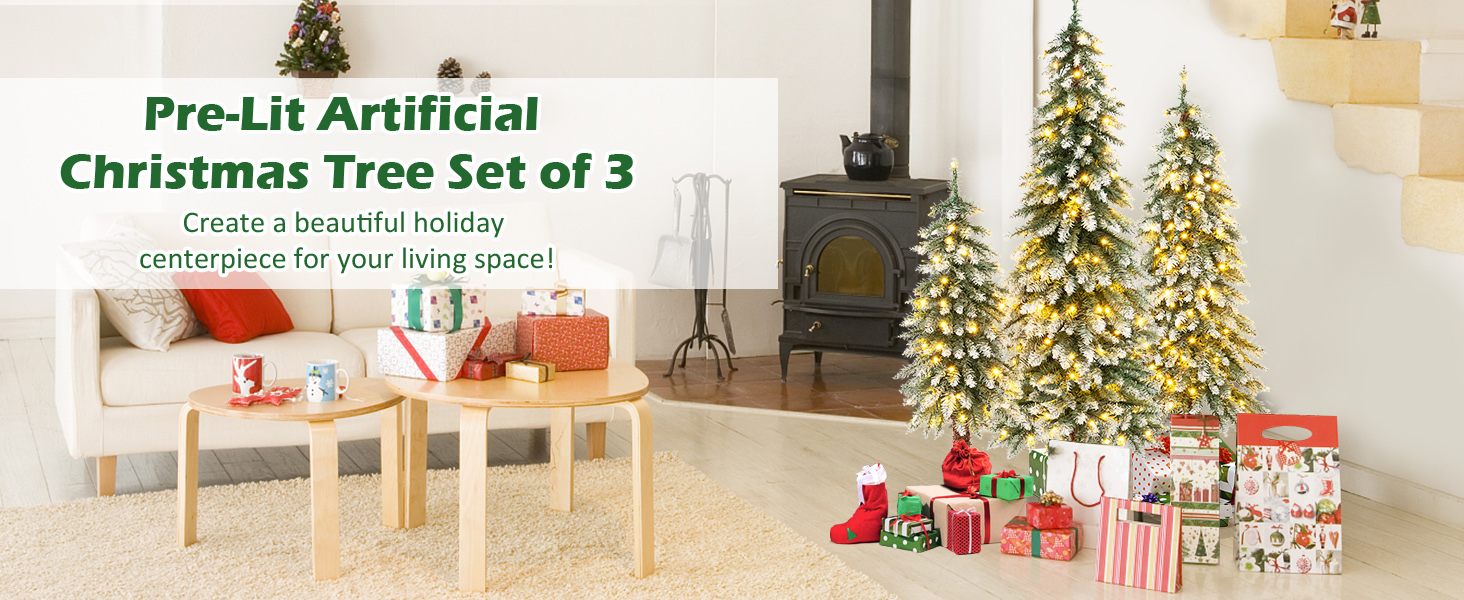 3 packs Artificial Xmas Tree