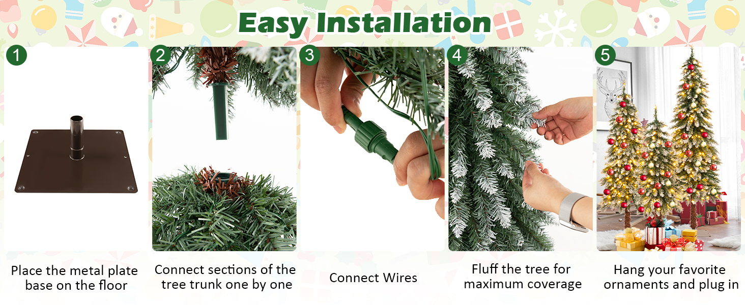 3 packs Artificial Xmas Tree