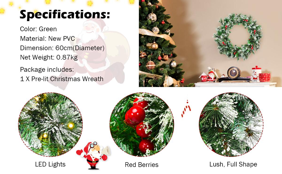 60CM  Christmas Wreath