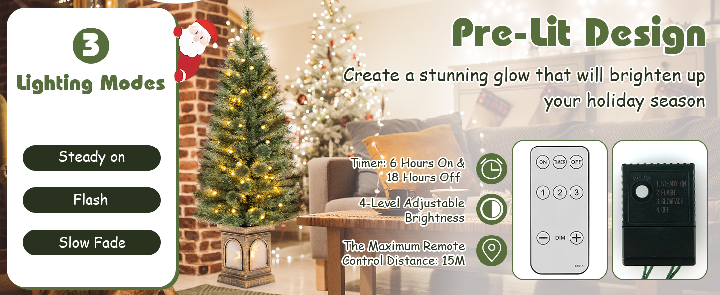 125CM Christmas Tree with Pine Needles