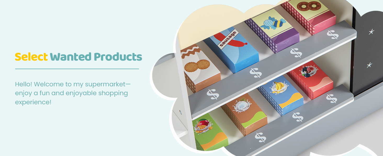 Kids Grocery Store Playset