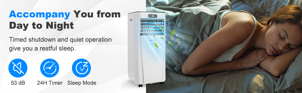 Costway 9000 BTU/2600W 3-in-1 Portable Air Conditioner with LED Display