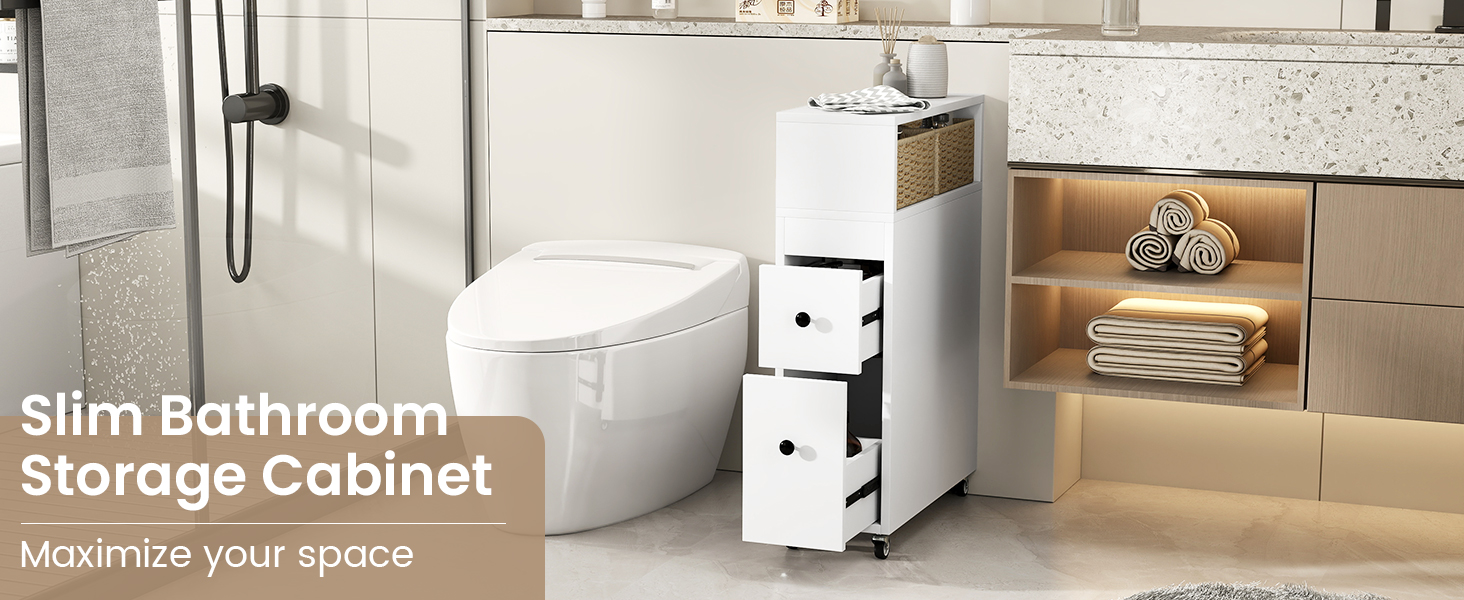 Slim Cabinet Cart