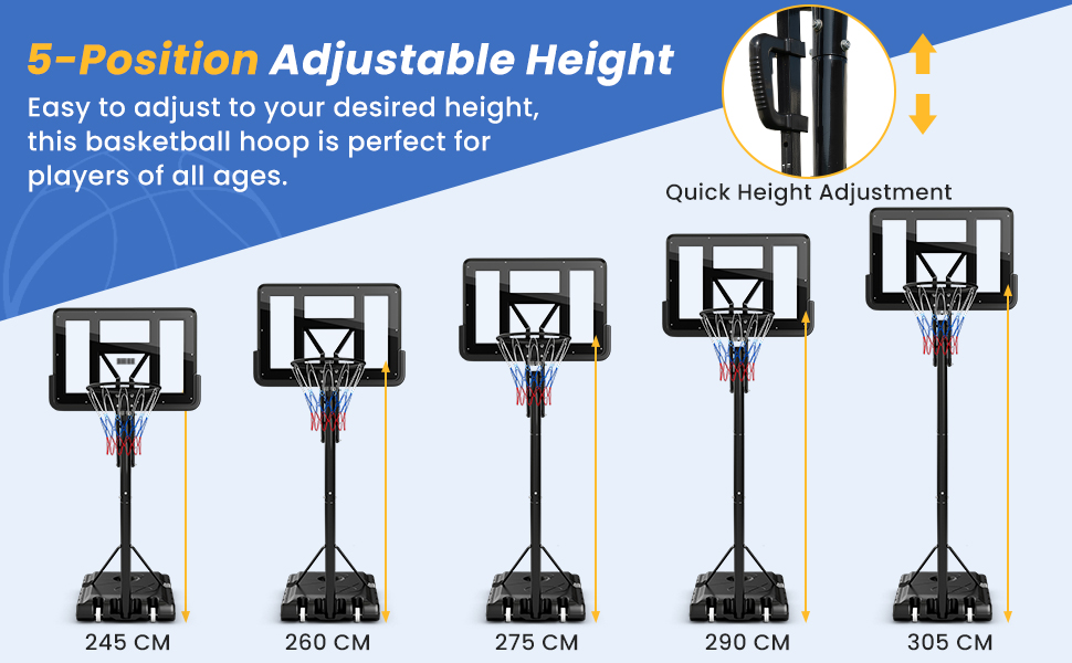 Basketball Hoop Stand with Weight Bag