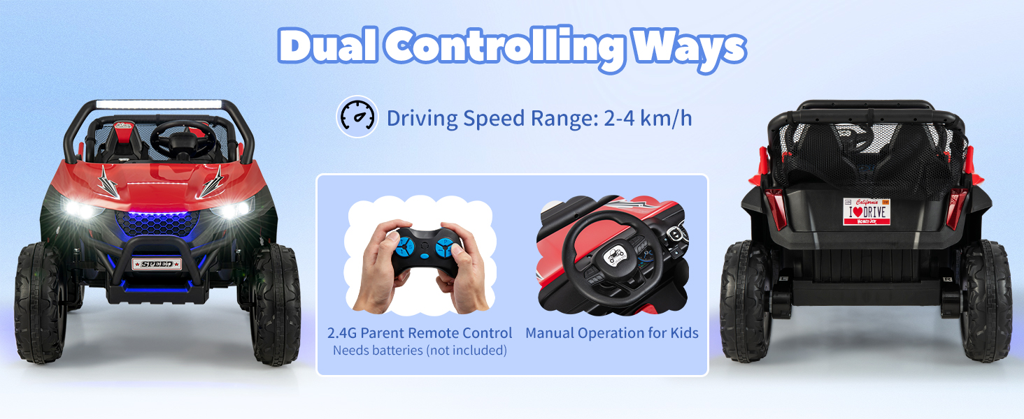 12V 2-Seater Kids Ride On Car