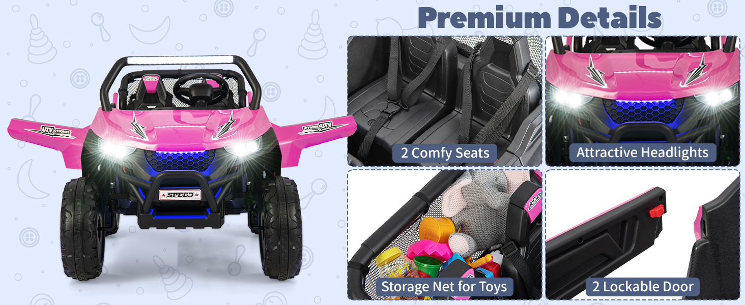 12V 2-Seater Kids Ride On Car