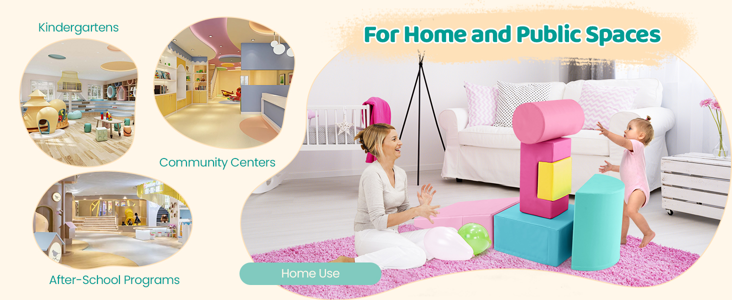 Kids Climbing Frame with Soft Play Set