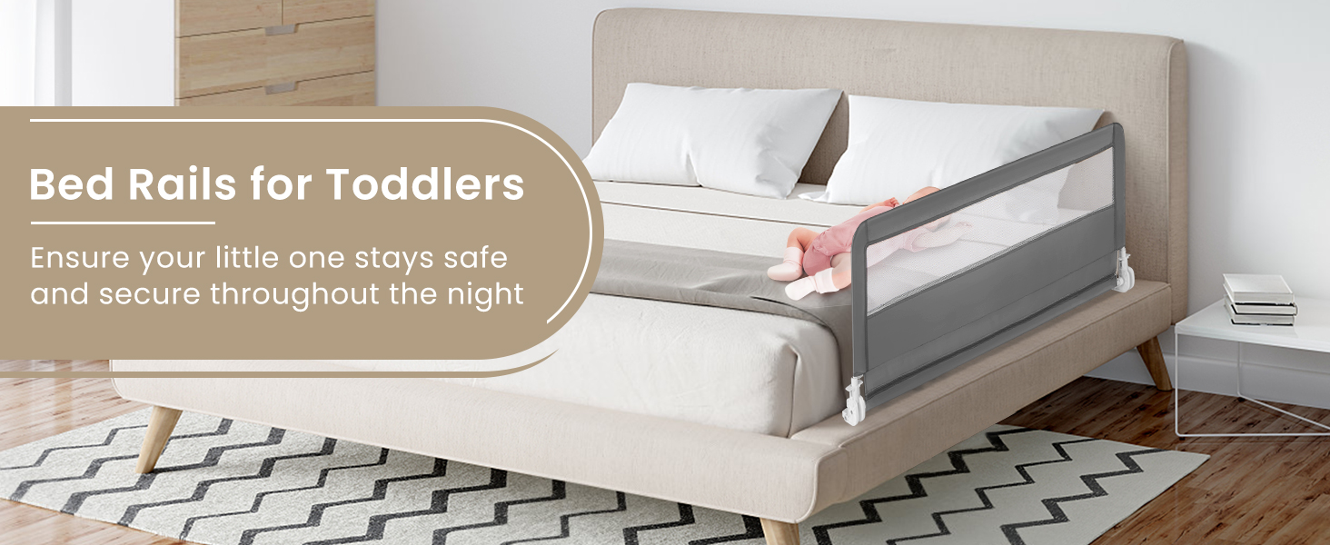 150CM Foldable Baby Bed Rail Guard