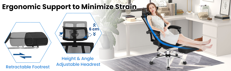 Ergonomic Recliner Mesh Office Chair