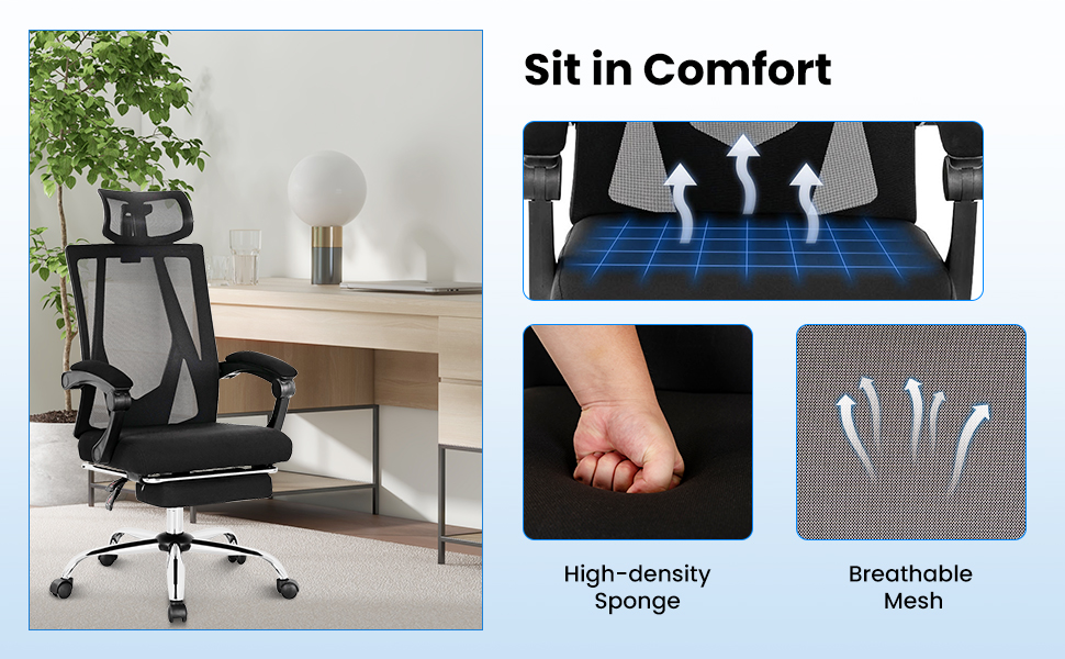 Ergonomic Recliner Mesh Office Chair