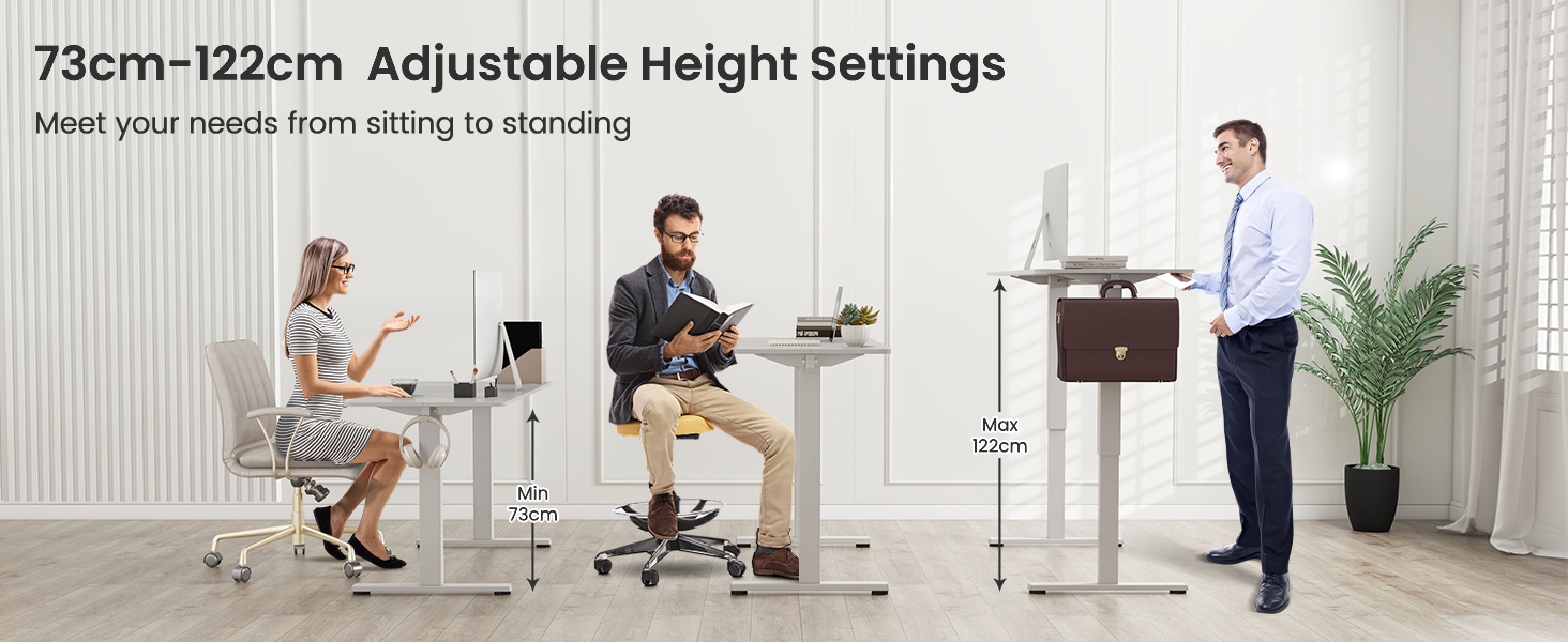 140 x 60 CM Height Adjustable Standing Desk