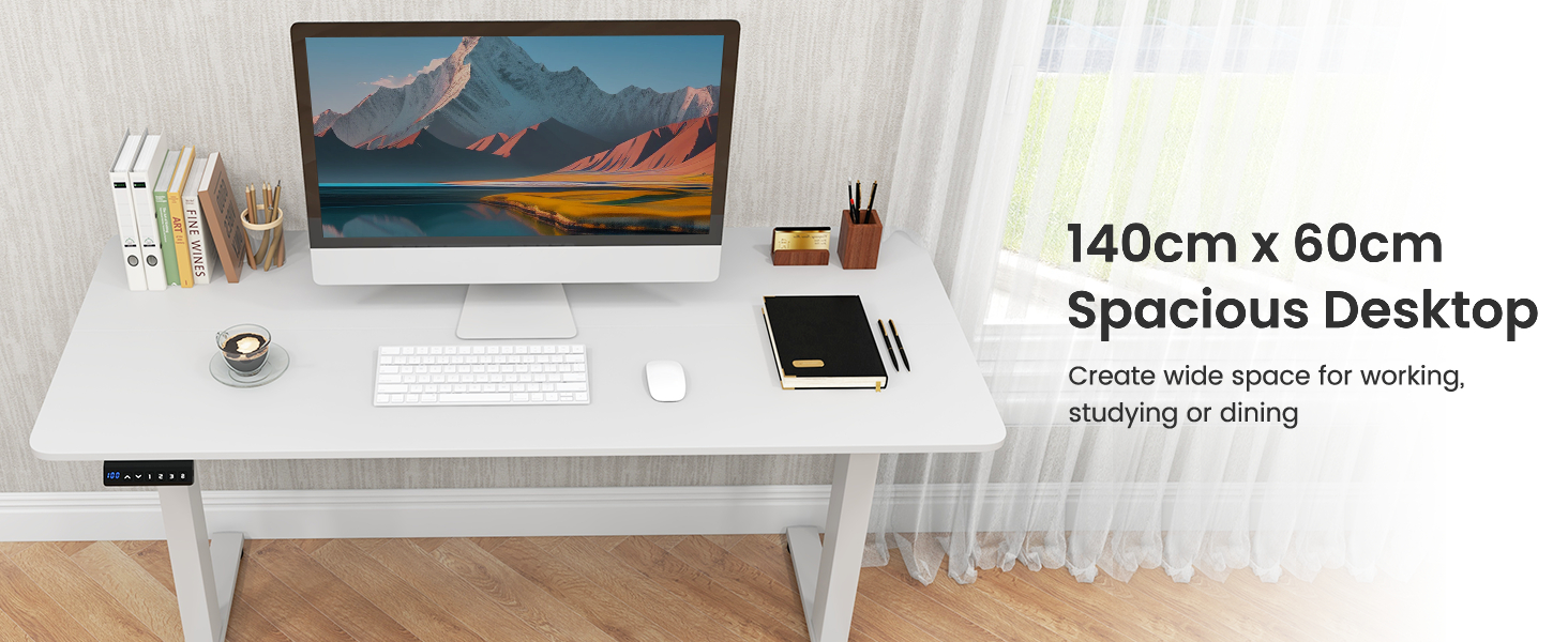 140 x 60 CM Height Adjustable Standing Desk