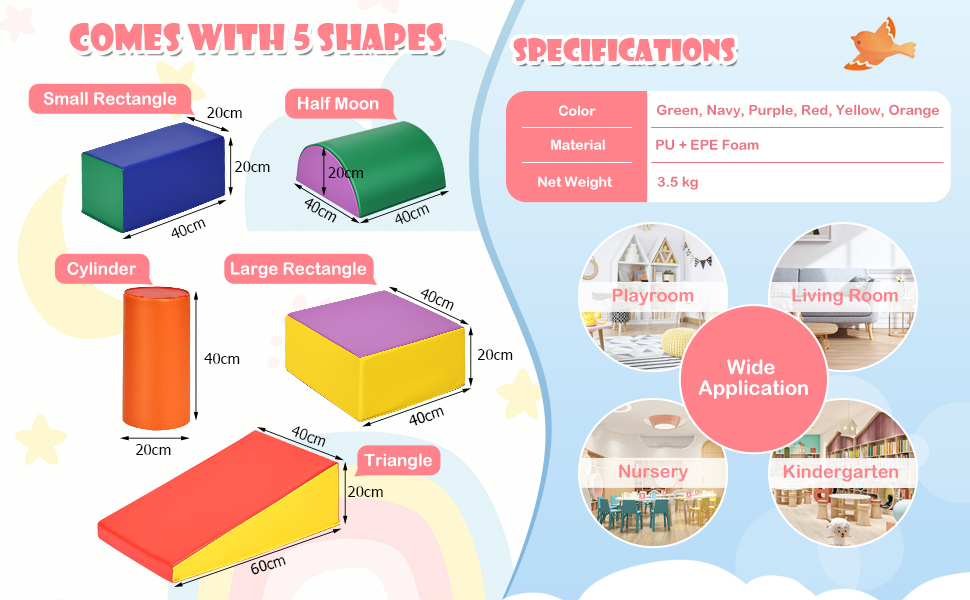 5-Piece Soft Blocks