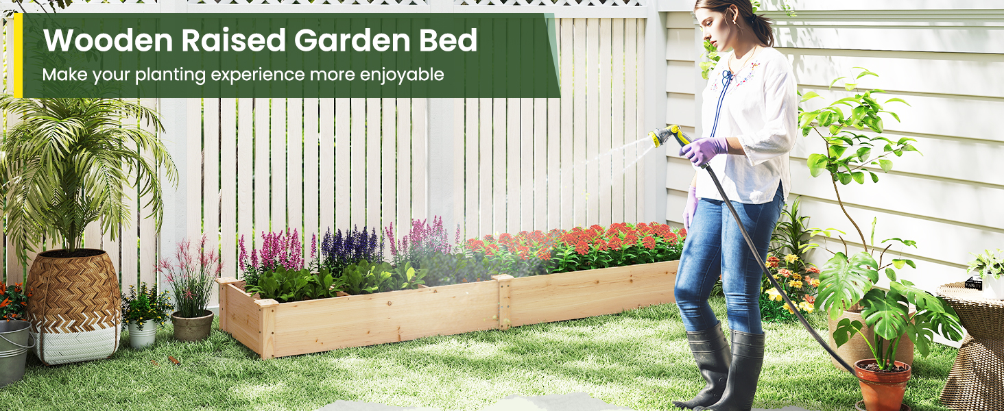 Wooden Raised Garden Bed