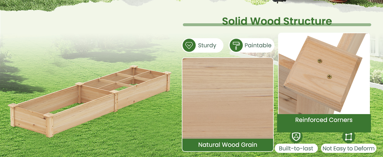 Wooden Raised Garden Bed