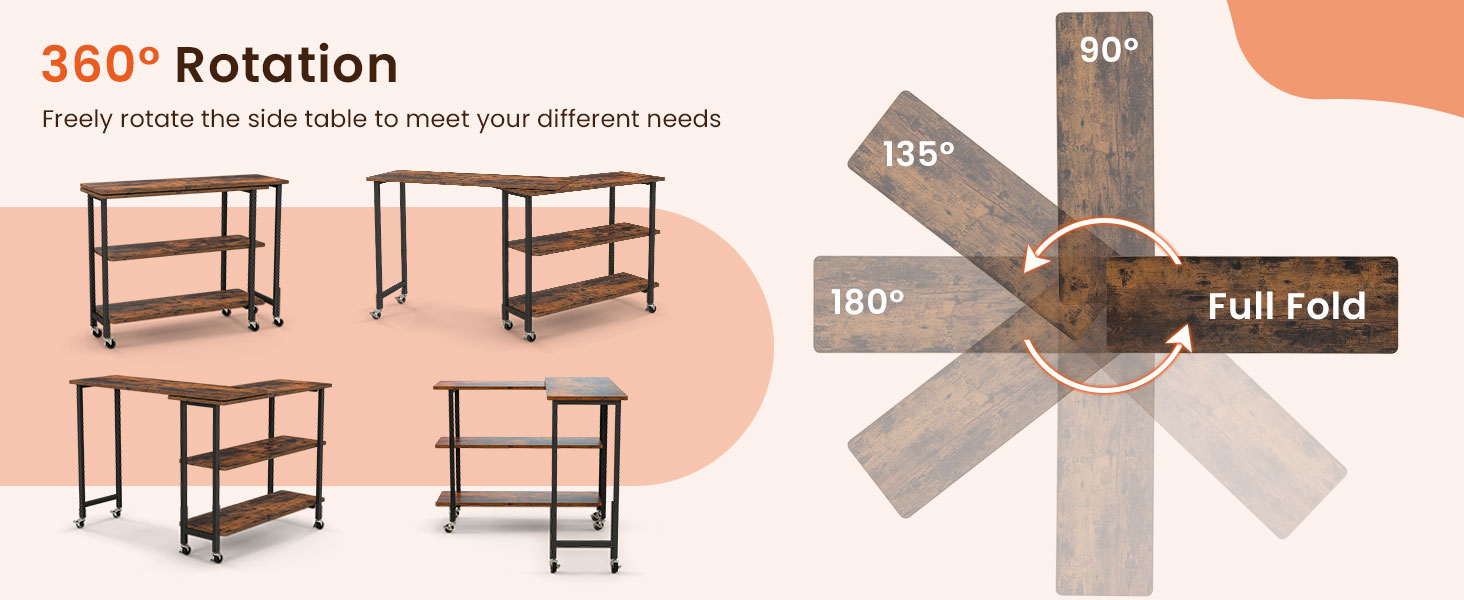 360°_Rotating_Sofa_Side_Table_with_2-Tier_Storage_Shelves