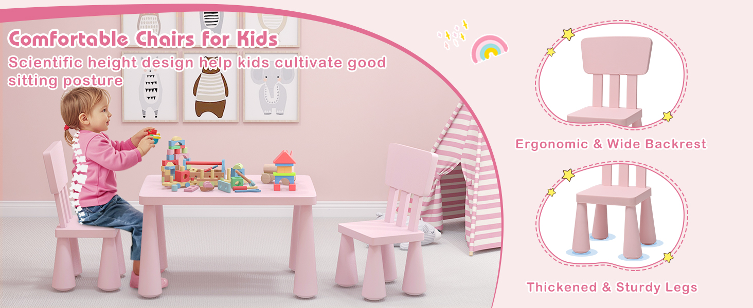 Children's Multi Activity Table and Chair Set Costway