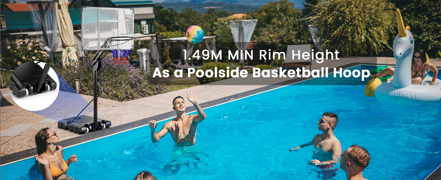 Also as a Pool Basketball Hoop