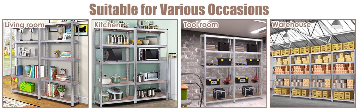 5_Tier_Storage_Rack_with_Boltless_Shelving_and_Adjustable_Shelves