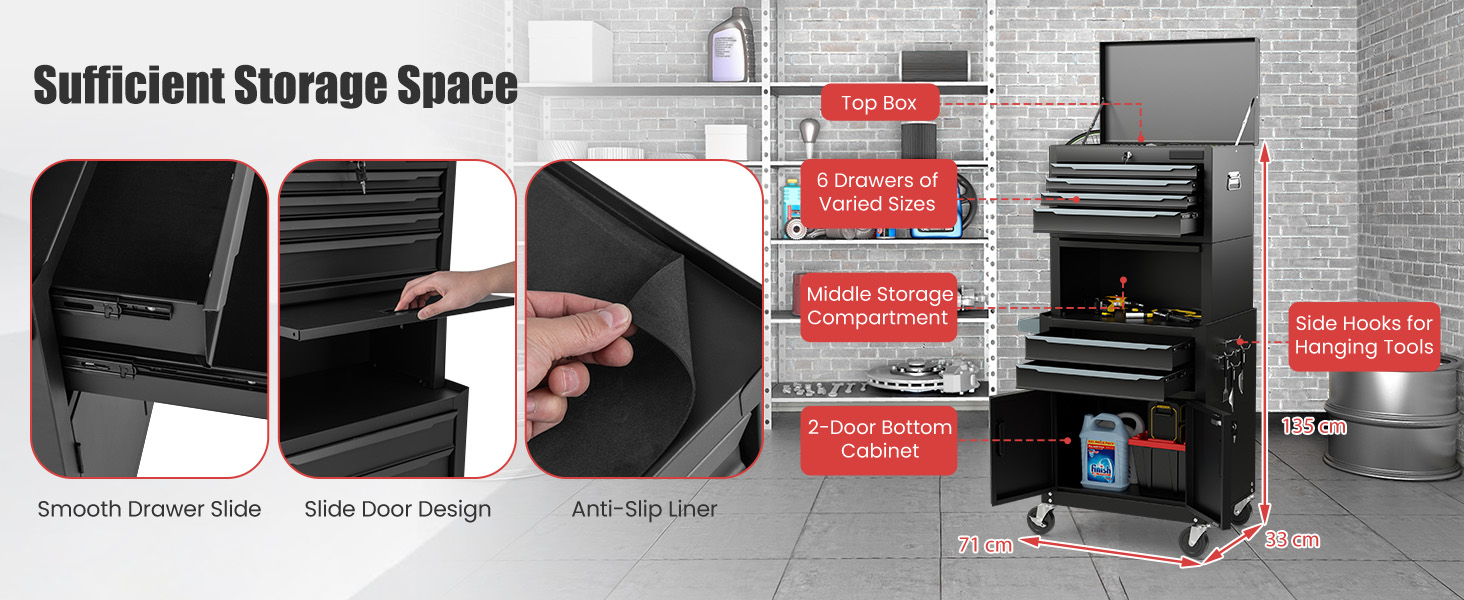 6-Drawer Rolling Tool Chest