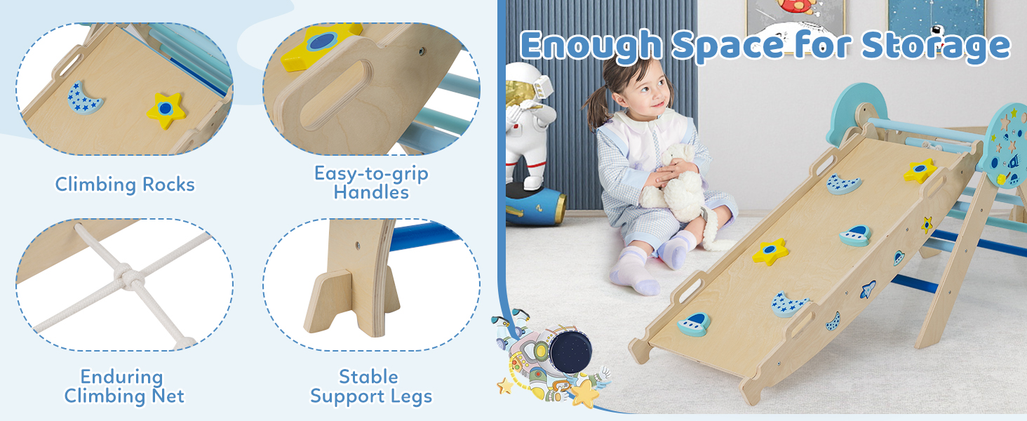 8-in-1 toddler climbing set