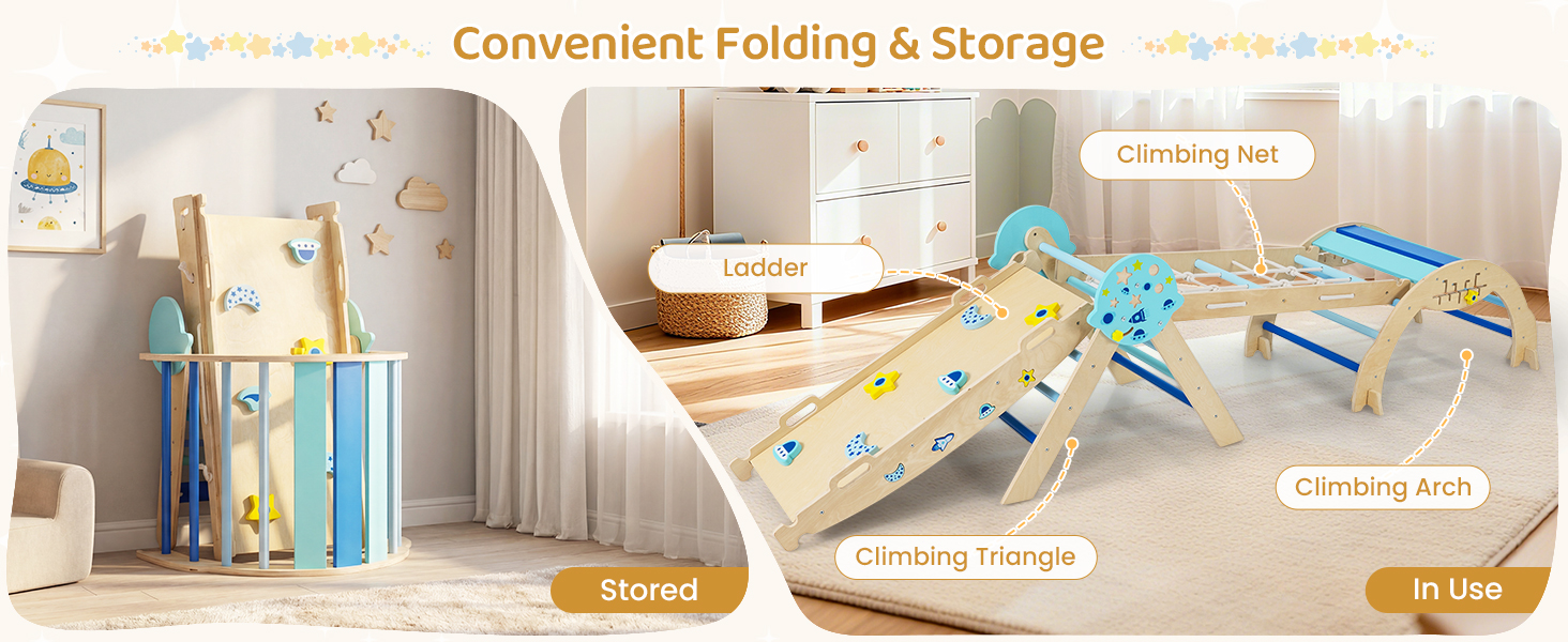 8-in-1 toddler climbing set